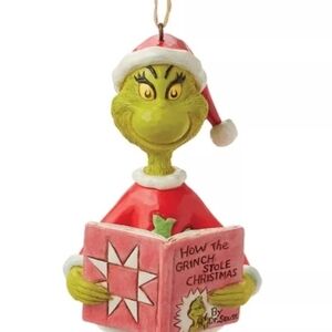 Jim Shore The Grinch with Book Ornament 2025, New in Box!!